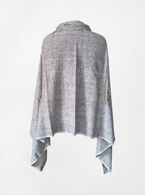 cape infinity duo kala organic cotton silver (single layer) from Fifth Origins