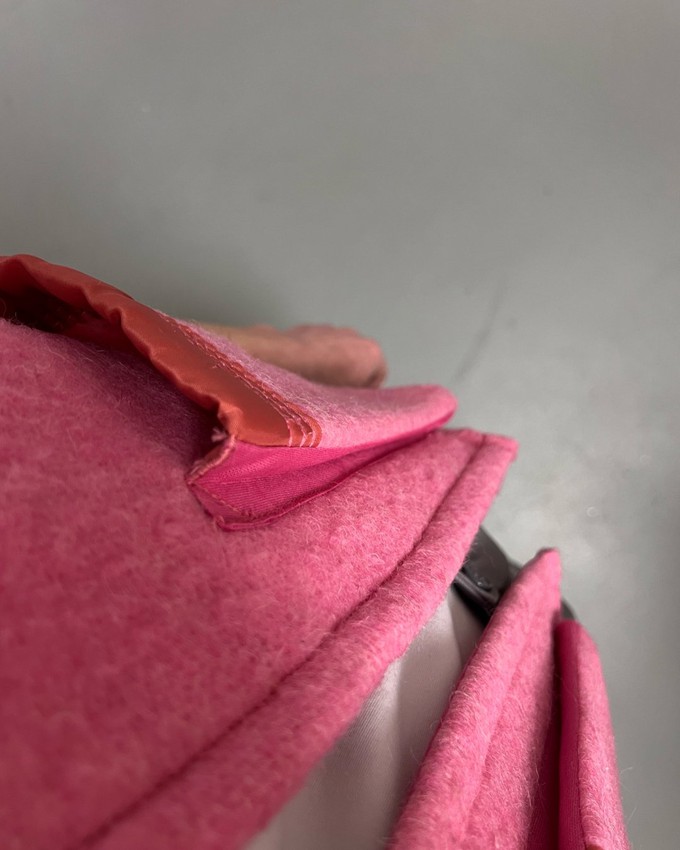 Our "PINK ROSE " Wool Blanket made VEST - S from Fitolojio Workshop
