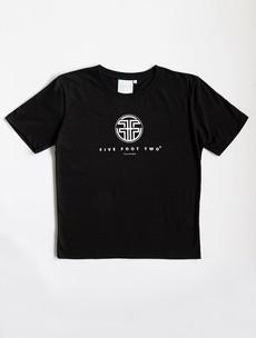 Dames T-shirt Zwart via Five Foot Two