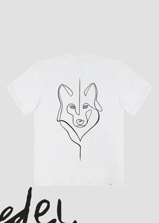 x Wolvenroedel | T-shirt Unisex Clear White via Five Line Label