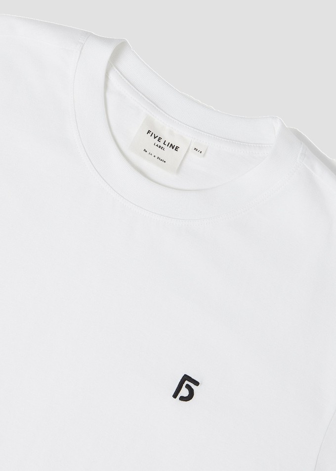x Wolvenroedel | T-shirt Unisex Clear White from Five Line Label