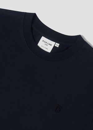 x Wolvenroedel | T-shirt Unisex Calm Blue from Five Line Label