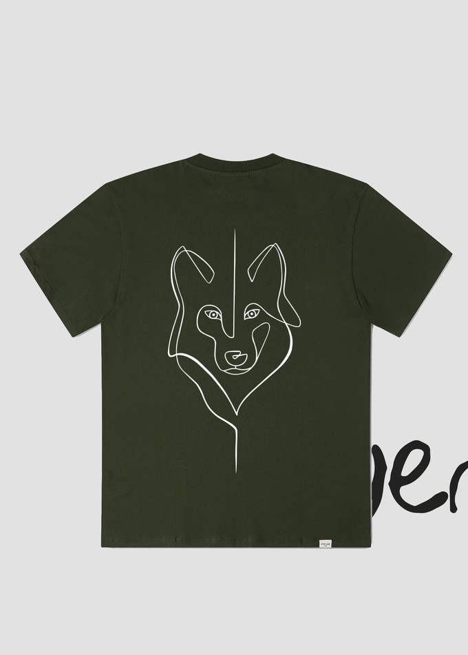 x Wolvenroedel | T-shirt Unisex Nature Green from Five Line Label