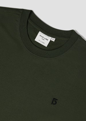 x Wolvenroedel | T-shirt Unisex Nature Green from Five Line Label