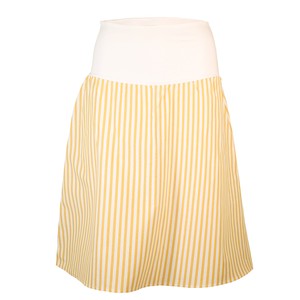 Organic skirt Freudian, summer stripes curry/ white from Frija Omina