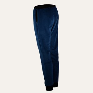 Organic velour pants Hygge blue / black from Frija Omina