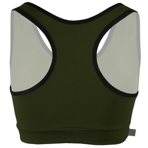 Organic sports top Athla forest (army green) from Frija Omina