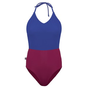 Recycling swimsuit Swea blue + tinto (red) from Frija Omina