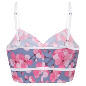 Organic bustier Yoga Cherry-Blossom (blue) from Frija Omina