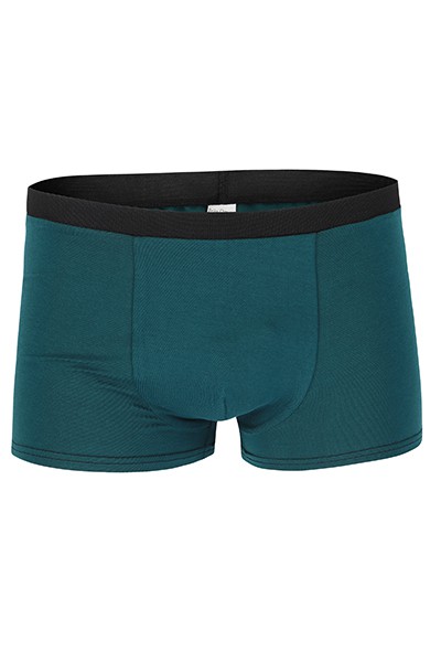 Organic men’s trunk boxer shorts, smaragd from Frija Omina