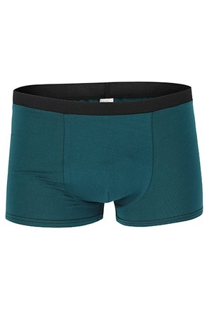Organic men’s trunk boxer shorts, smaragd from Frija Omina