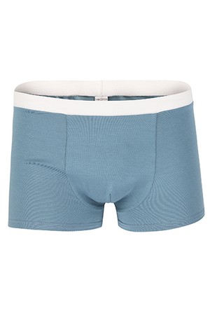 Organic men’s trunk boxer shorts, light grey from Frija Omina
