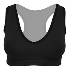 Organic sports top Athla black via Frija Omina