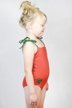 Recycling swimsuite Flori Petite,  rust / olive van Frija Omina