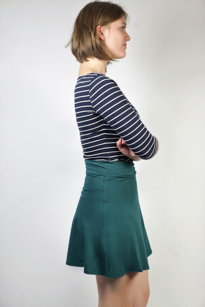 Organic skirt Wave, smaragd from Frija Omina