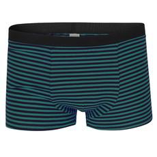 Bio Trunk Shorts teal / indico stripes via Frija Omina