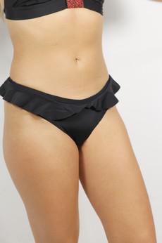 Bikini panties Volanti black via Frija Omina
