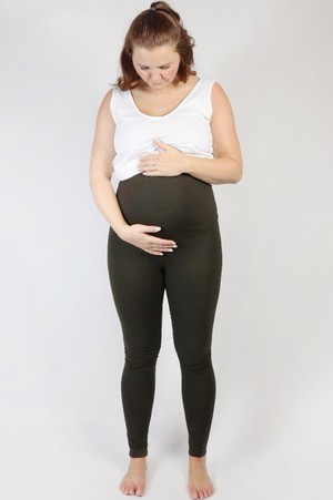 Organic leggings Mama, brown from Frija Omina