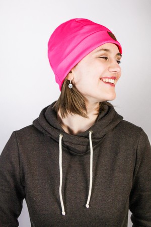 Sustainable beanie hat Basel, pink from Frija Omina