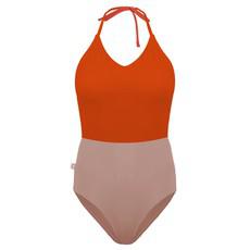 Recycling swimsuit Swea rust + chai (brown) via Frija Omina