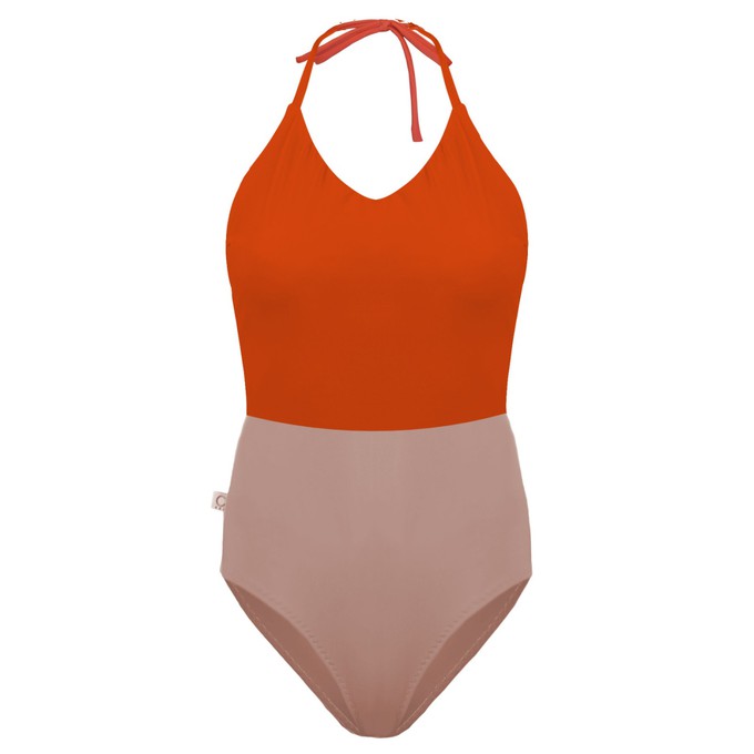 Recycling swimsuit Swea rust + chai (brown) from Frija Omina