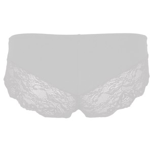 Organic hipster panties Me white / lace from Frija Omina