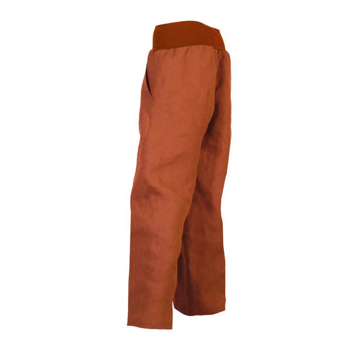 Bio hemp trousers Lola rust (orange) from Frija Omina