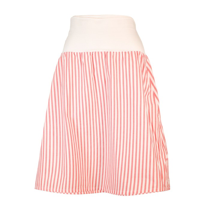 Organic skirt Freudian, summer stripes red / white from Frija Omina