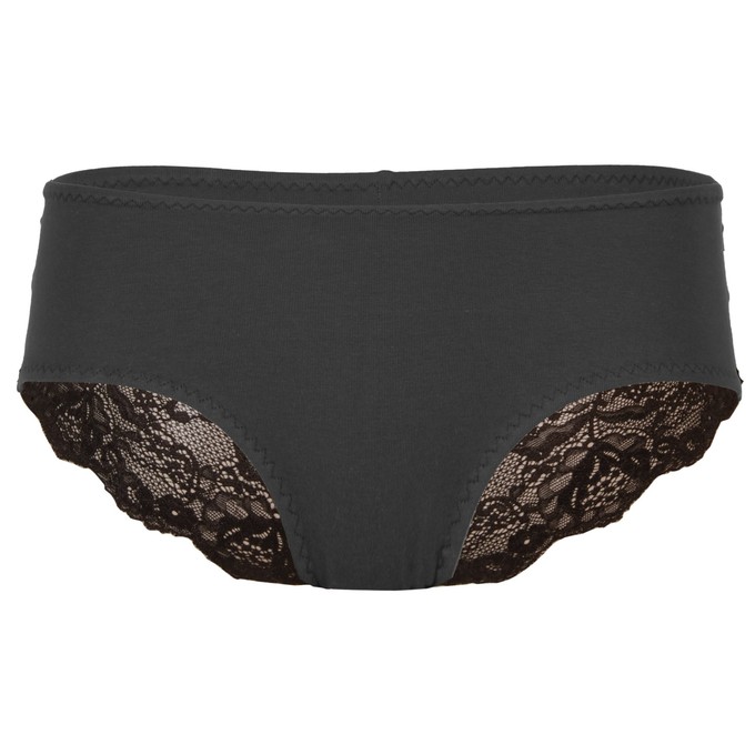 Organic hipster panties Me anthracite / lace from Frija Omina Organic hipster panties Me anthracite / lace from Frija Omina