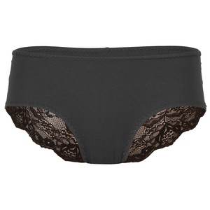 Organic hipster panties Me anthracite / lace from Frija Omina Organic hipster panties Me anthracite / lace from Frija Omina