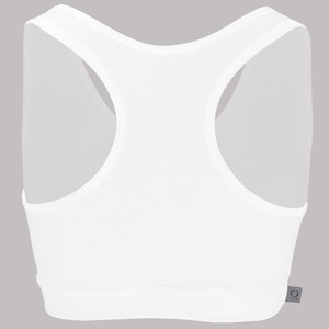Organic sports top Athla white from Frija Omina