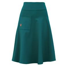 Organic skirt Welle lang, smaragd (green) via Frija Omina