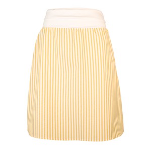 Organic skirt Freudian, summer stripes curry/ white from Frija Omina