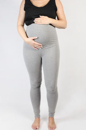 Organic leggings Mama, tinged in light grey from Frija Omina
