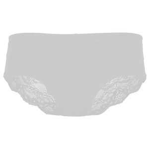Organic hipster panties Me white / lace from Frija Omina