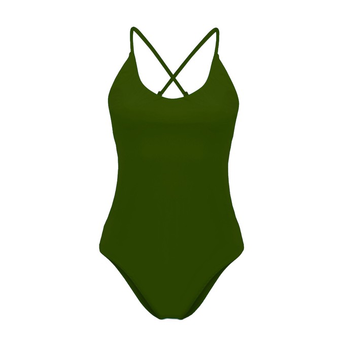 Recycling swimsuit Frøya, olive from Frija Omina