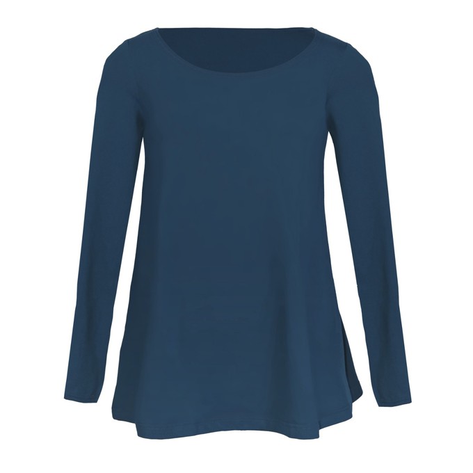 Organic tunic Afra, indico (blue) from Frija Omina