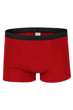 Organic men’s trunk boxer shorts, red hot chili from Frija Omina