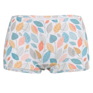 organic panties Erna pattern Cherry Leaves (white) from Frija Omina