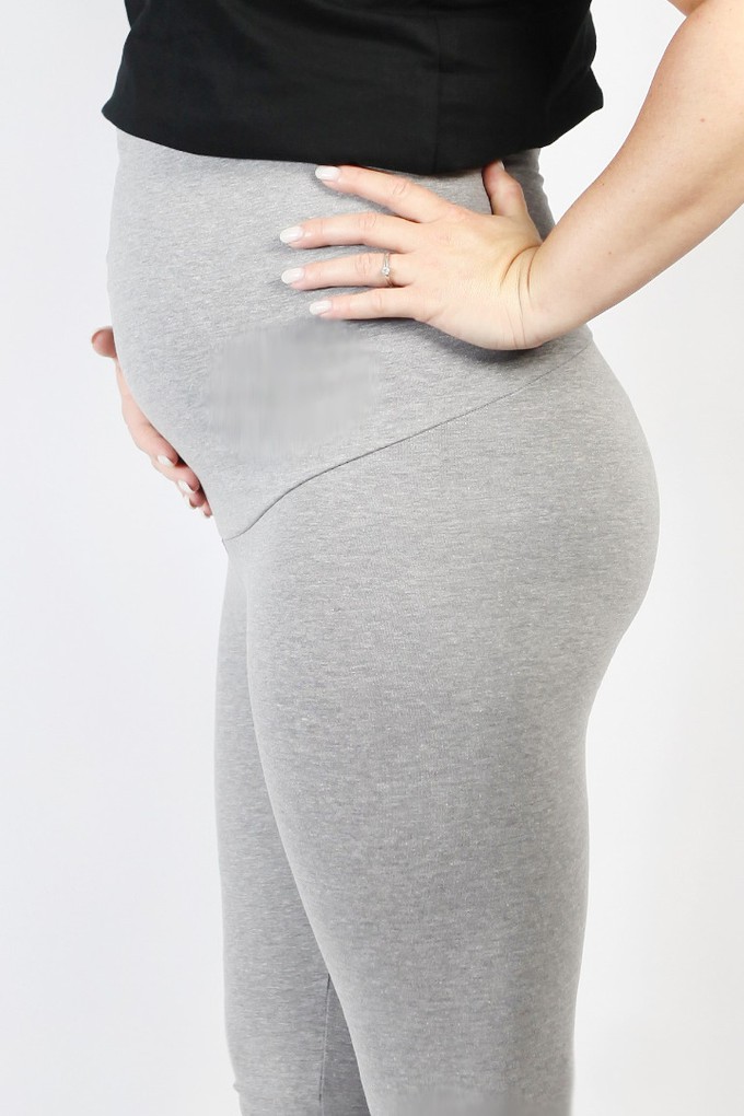 Organic leggings Mama, tinged in light grey from Frija Omina