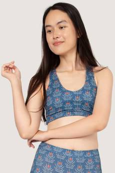 Organic cotton Bikini Top Ijoris Korte blue via Frija Omina