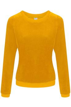 Organic jumper "Onne", velour velvet yellow van Frija Omina