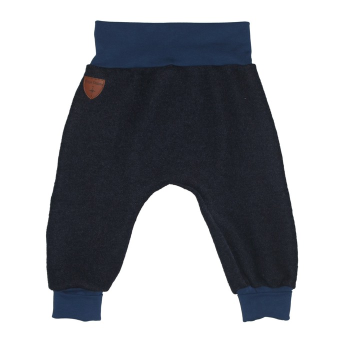 Boiled wool baggy trousers with groth adaption, dark blue from Frija Omina