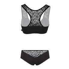 Set organic bustier & hipster panties Jondel black van Frija Omina