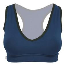 Organic sports top Athla dark blue via Frija Omina