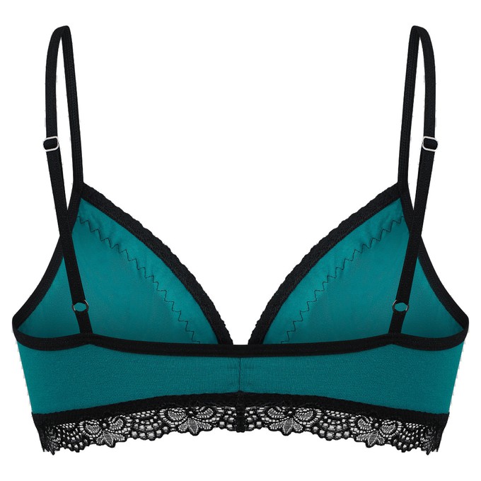 Set: Bio bra + panties "Spitze" teal from Frija Omina