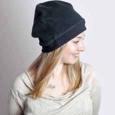 Organic cap Lumi, cotton fleece black via Frija Omina