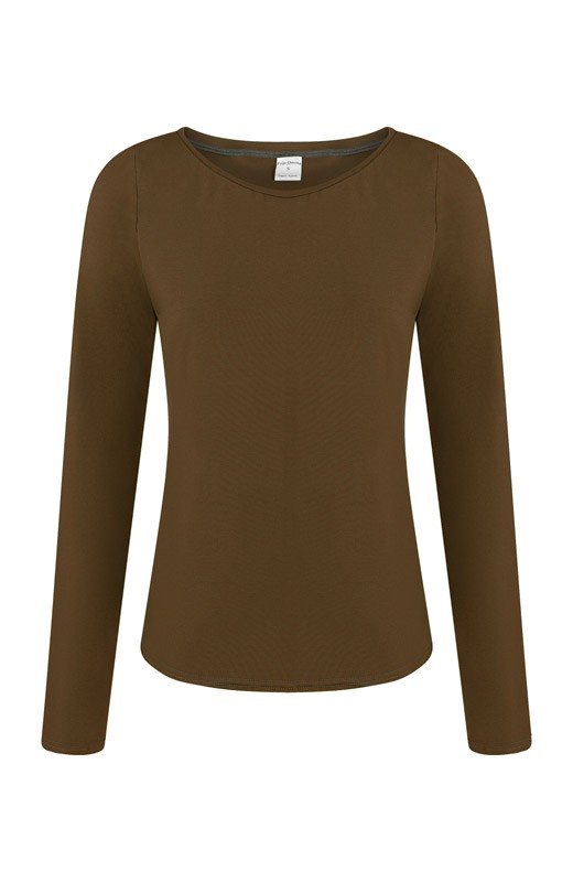 Organic long sleeve Ubu, brown from Frija Omina