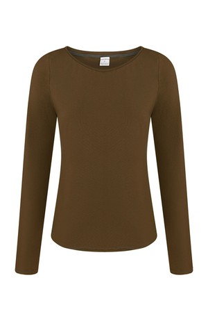 Organic long sleeve Ubu, brown from Frija Omina