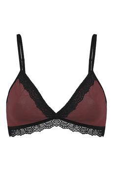 Bio bra "Spitze" aubergine via Frija Omina